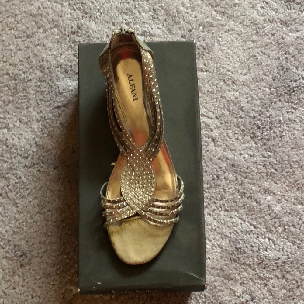 Silver Sandals by Alfani Never Used